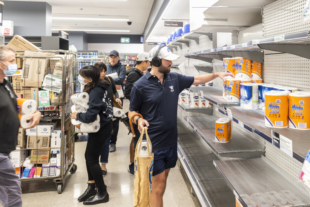 Item 26: Toilet paper sells out within 5 minutes of supermarket opening daily, as people rush for supplies, Sydney, New South Wales, 26 March 2020
